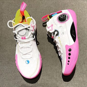 Li-Ning Way of Wade 9 Shadow Sakura Low Basketball Shoes White/Pink ...