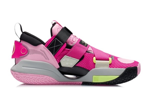 Li-Ning Way of Wade AC9 V2 Neon “Rainbow” Pink Basketball Shoes ...