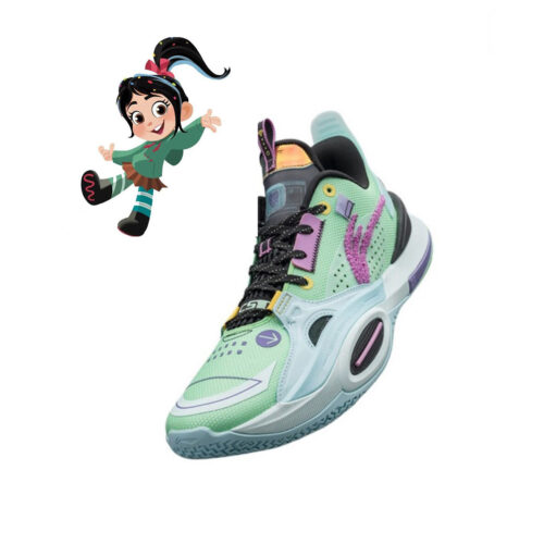 lining wow ac10 disney vanellope collaberation fashion basketball sneakers