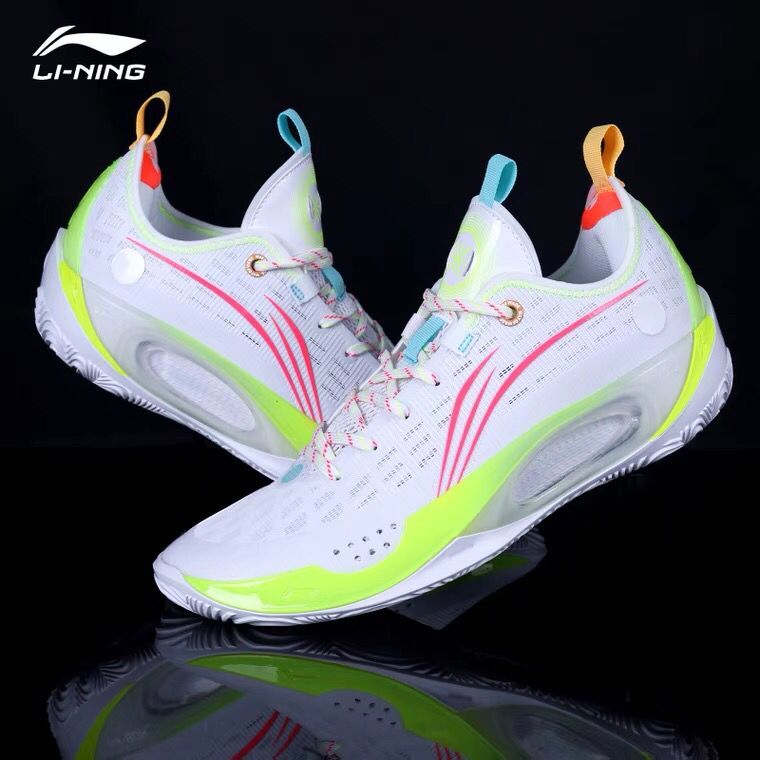 Li Ning Way of Wade 808 II 2 Energy Basketball Shoes White Noen Green ...