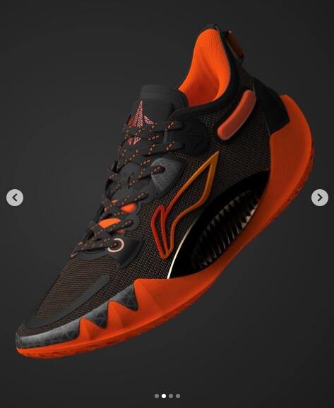Li-Ning Jimmy Butler JB 1 Signature Basketball Shoes Black Orange