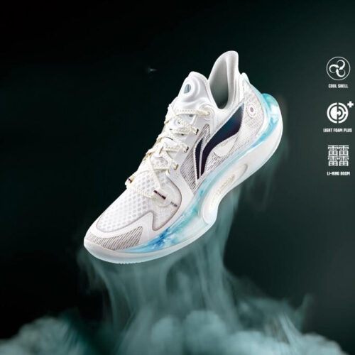 Li-Ning Sonic 11 “Ride Waves” Professional Basketball Shoes White/Blue ...