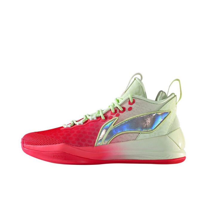LiNing Way of Wade Shadow Basketball Shoes in Red/ Neon Green