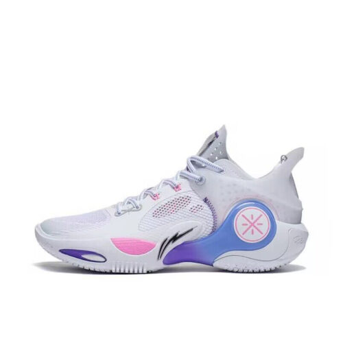 LI-NING WADE FISSION 8 Wing Vein outdoor basketball shoes white purple ABPT029-11