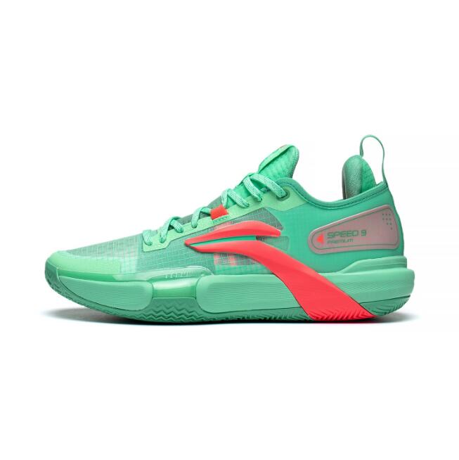 Li Ning Speed 9 Fred VanVleet "Cherry" Premium Boom Basketball Shoes Green /Pink