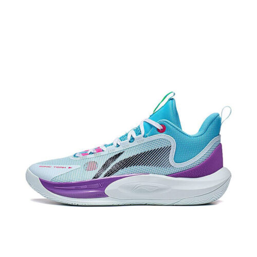 Li-Ning Sonic Team Professional Basketball Shoes Blue purple