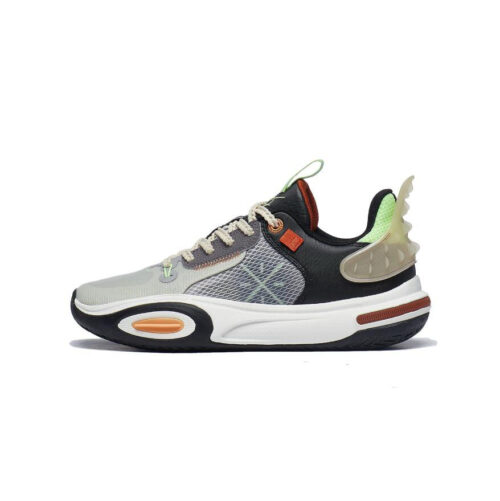 Li Ning Way of Wade All City WOW AC 11 Basketball Shoes“Caution” For Kids Youth Boys and Girls Grey/Black