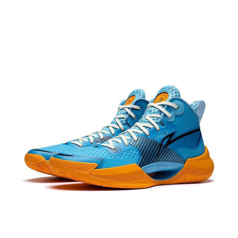 Li-Ning superlight premium boom basketball shoes in Blue/Orange ...