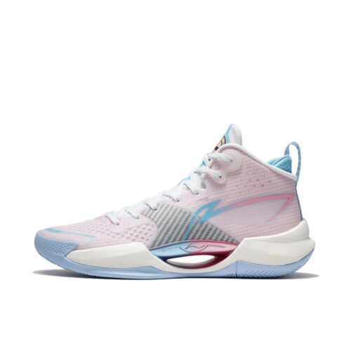 2023 Li-Ning superlight premium boom basketball shoes in white/pink