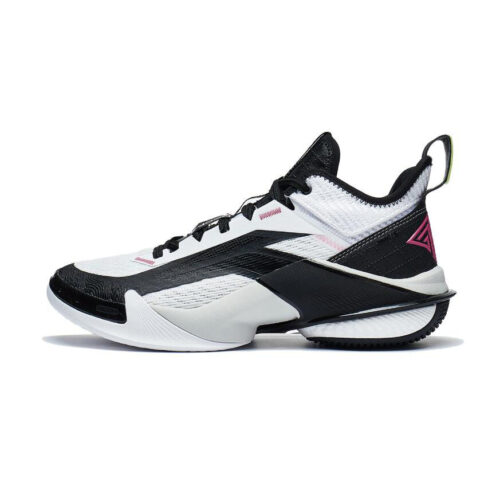 Li Ning Power 10 Premium Air Attack Professional Basketball Shoes in White/Black