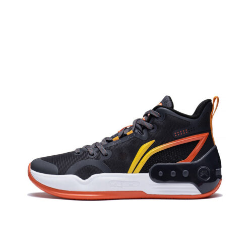 LiNing Yushuai 16 Premium Boom Basketball Shoes for Kids Youth Boys and Girls in Black/Orange