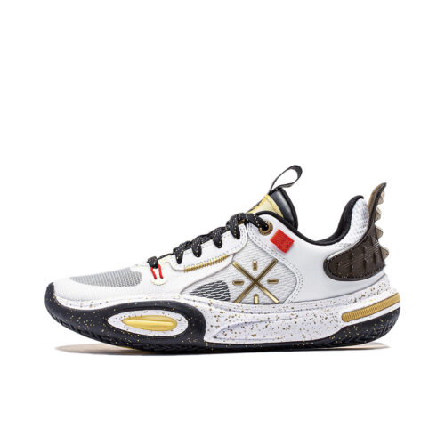 Li Ning Way of Wade All City WOW AC 11 “Dynasty”Basketball Shoes For Kids Youth Boys and Girls White/Gold