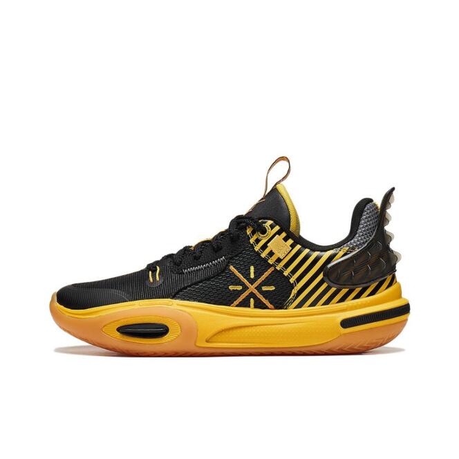 Li Ning Way of Wade All City WOW AC 11 Basketball Shoes For Kids Youth Boys and Girls Black/Yellow