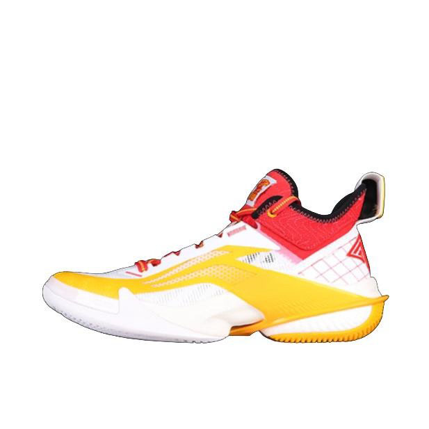Li Ning Power 10 Premium Air Attack " Shenzhen"Professional Basketball Shoes in White/Yellow/Red