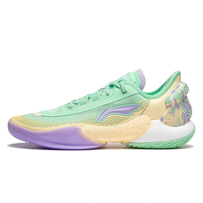 Li-Ning YuShuai 18 V2 Low "Phantom Color” Premium Boom Basketball Shoes Green/Yellow/Purple