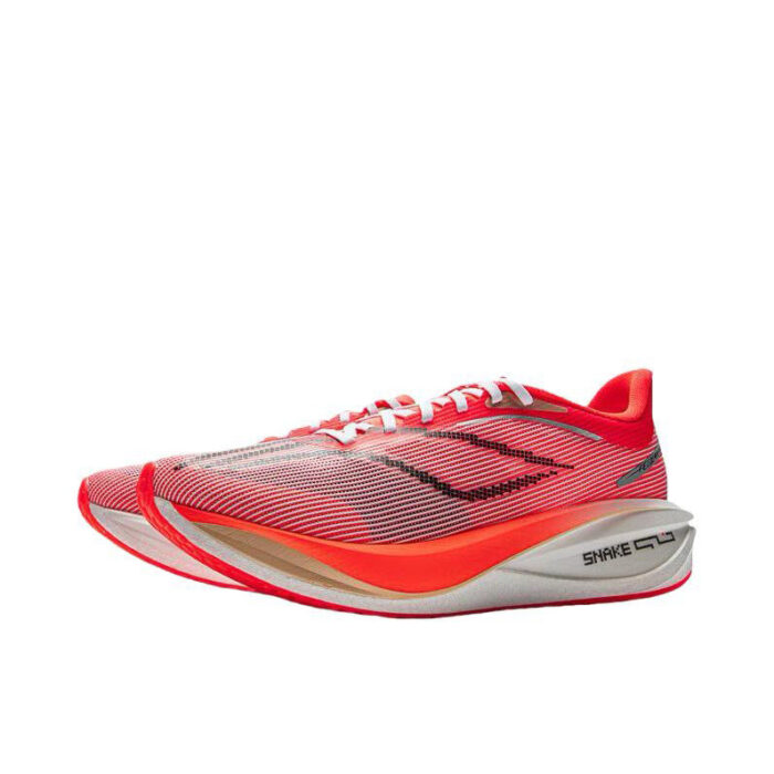 LiNing Challenger 5 Racing Running Shoes in Fruit Red - Image 2