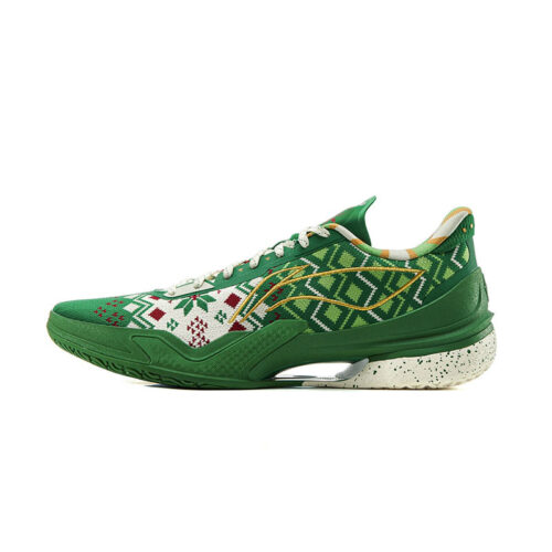 Li-Ning LiRen 5 Low Christmas “Sweater” Basketball Shoes with double-boom bouncy system.