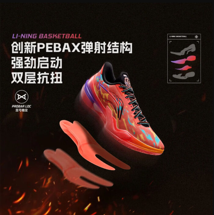 LiNing LiRen 5 Low “True Fire”  Basketball Shoes - Image 6