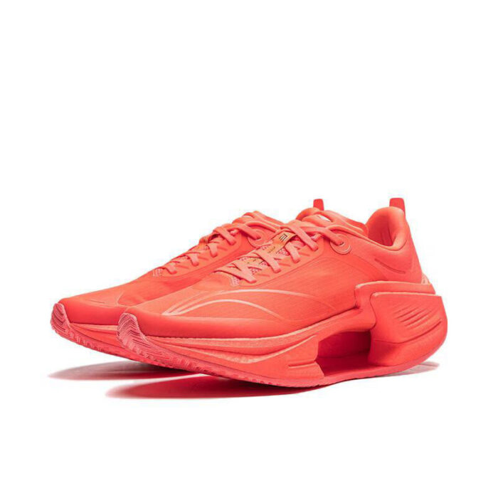 Li Ning Shadow 3 Essential Futuristic Running Shoes in Fluorescent fruit red - Image 3