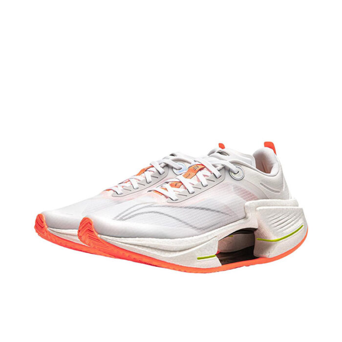 Li Ning Shadow 3 Essential Futuristic Running Shoes in Standard white /Orange - Image 3