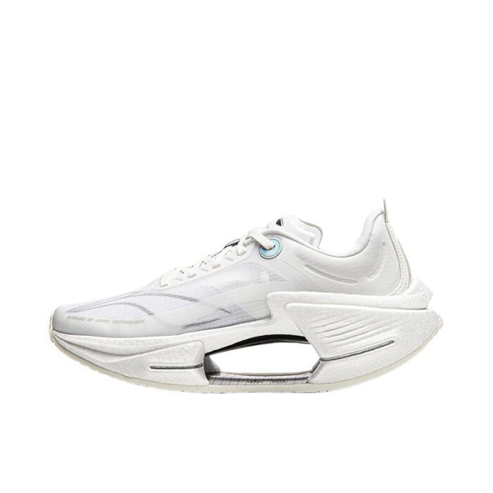 Li Ning Shadow 3 Essential Futuristic Running Shoes in Milky White