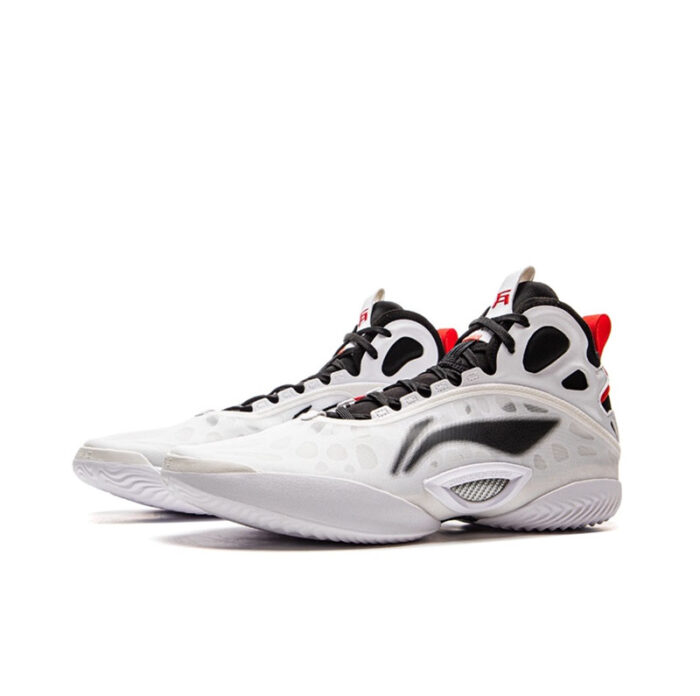 LiNing Yushuai 19 Ultra Carbon-core Drive Premium Boom Basketball Shoes White/Black - Image 3