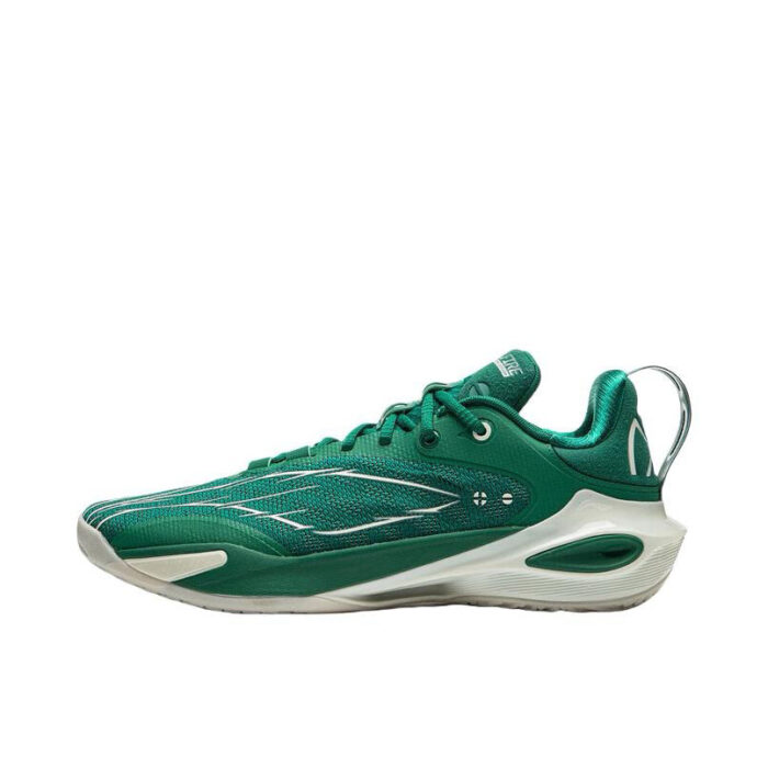 LiNing Speed 11 Low  “ Hello Fire ” Double Boom Basketball Shoes in Stone green