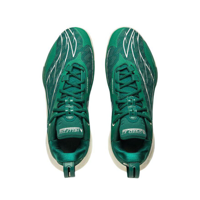 LiNing Speed 11 Low  “ Hello Fire ” Double Boom Basketball Shoes in Stone green - Image 4