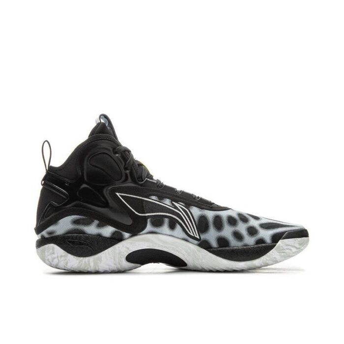 LiNing Yushuai 19 Premium Boom Basketball Shoes Black White - Image 2