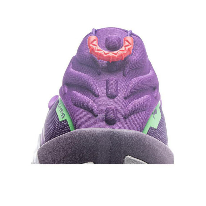 LiNing BadFive Guerrilla 1 Super Bouncy Outdoor Basketball Shoes in purple white - Image 9