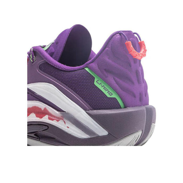 LiNing BadFive Guerrilla 1 Super Bouncy Outdoor Basketball Shoes in purple white - Image 11