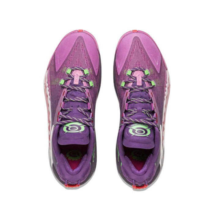 LiNing BadFive Guerrilla 1 Super Bouncy Outdoor Basketball Shoes in purple white - Image 5