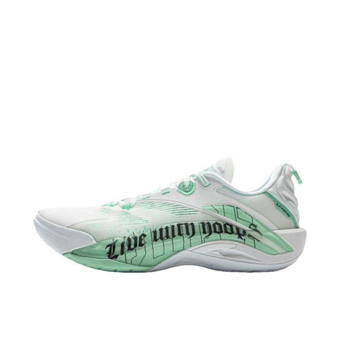 LiNing BadFive Guerrilla 1 Super Bouncy Outdoor Basketball Shoes in white green