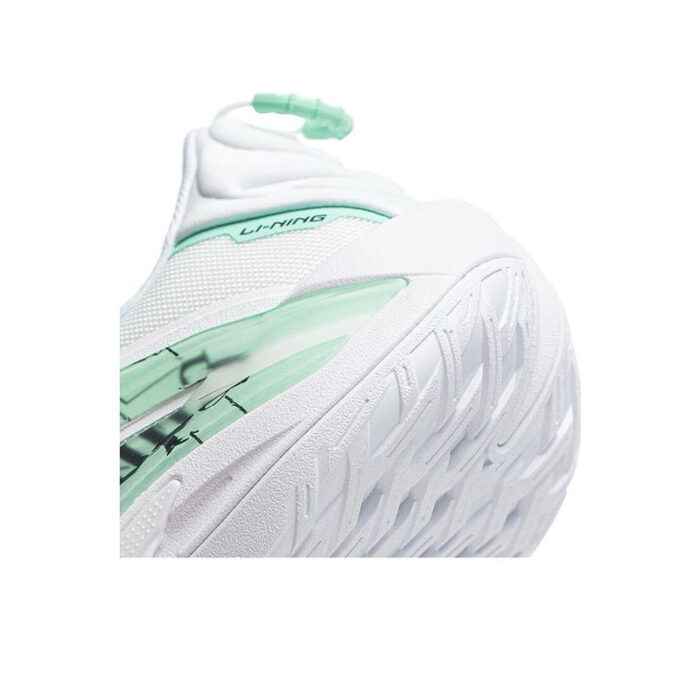 LiNing BadFive Guerrilla 1 Super Bouncy Outdoor Basketball Shoes in white green - Image 10