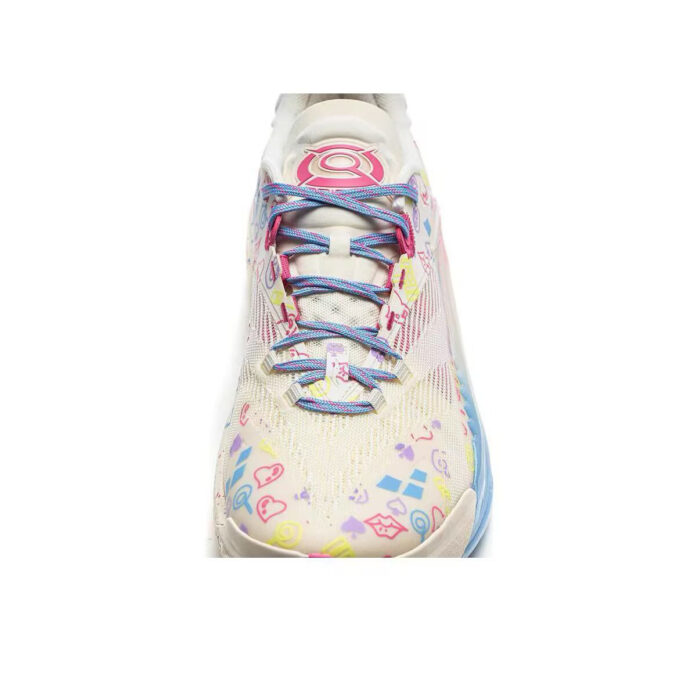 LiNing BadFive Guerrilla 1 "Valentines Day" Super Outdoor Basketball Shoes White/Pink - Image 8