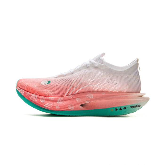 LiNing Challenger 5 ELITE “Xima ” Running Shoes in White Pink Green