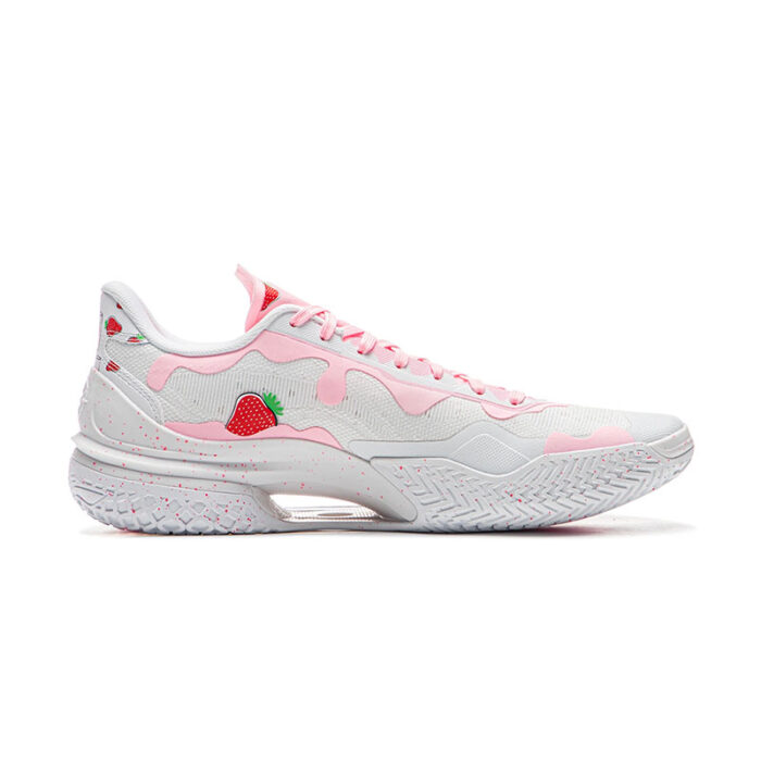 LiNing Liren 5 Low - Strawberry Milkshake - White/ Pink - Image 2