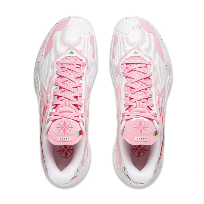 LiNing Liren 5 Low - Strawberry Milkshake - White/ Pink - Image 5