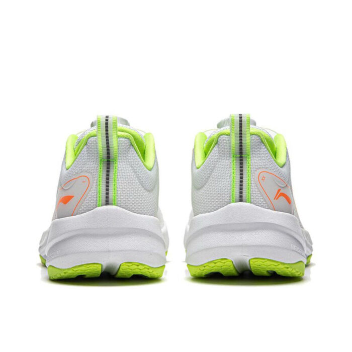 2025 Li Ning Superlight Ultra light BOOM FIBER Running Shoes For Kids Youth Boys and Girls in White/fluorescent glaze orange - Image 5