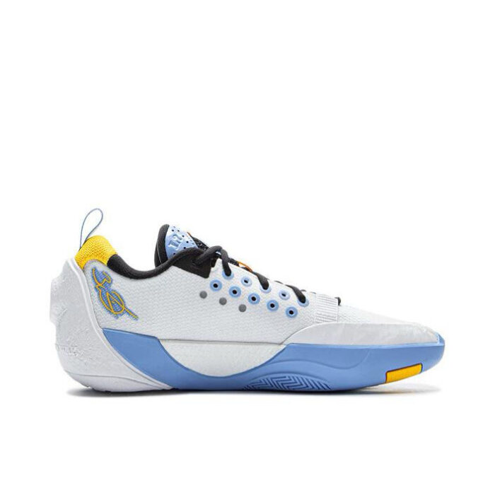 Li Ning Way of Wade All City 13 Basketball Shoes For Kids Youth Boys and Girls in White Blue - Image 2