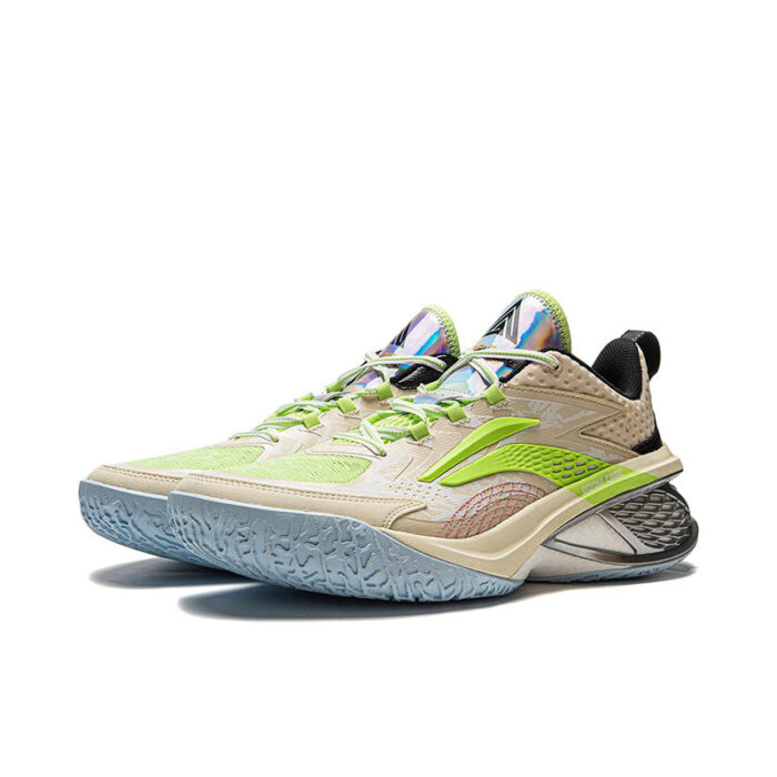 Li Ning Power 11 Premium Nucleus Aggregation Air Attack Professional Basketball Shoes in Rock white ash - Image 3