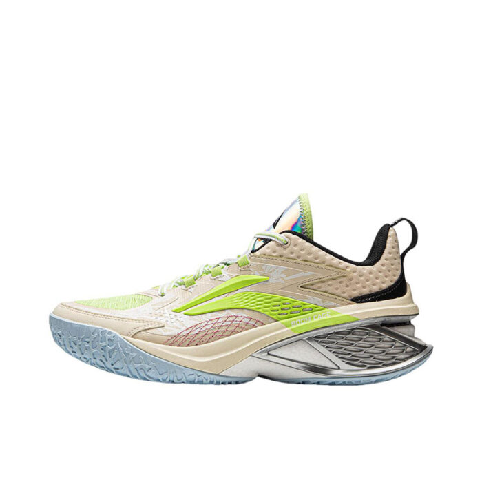 Li Ning Power 11 Premium Nucleus Aggregation Air Attack Professional Basketball Shoes in Rock white ash