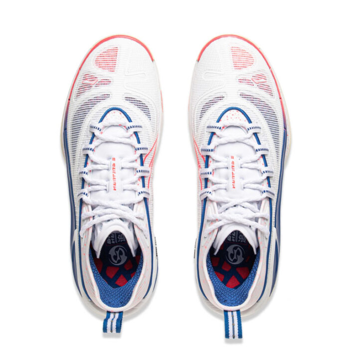 LiNing BadFive Hunting Super 1 White Blue Outdoor Basketball Shoes - Image 4