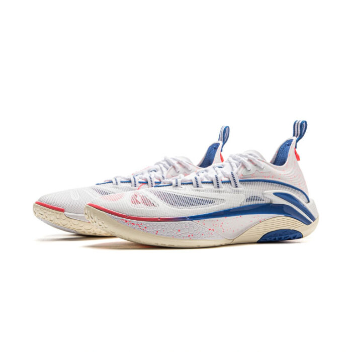 LiNing BadFive Hunting Super 1 White Blue Outdoor Basketball Shoes - Image 3