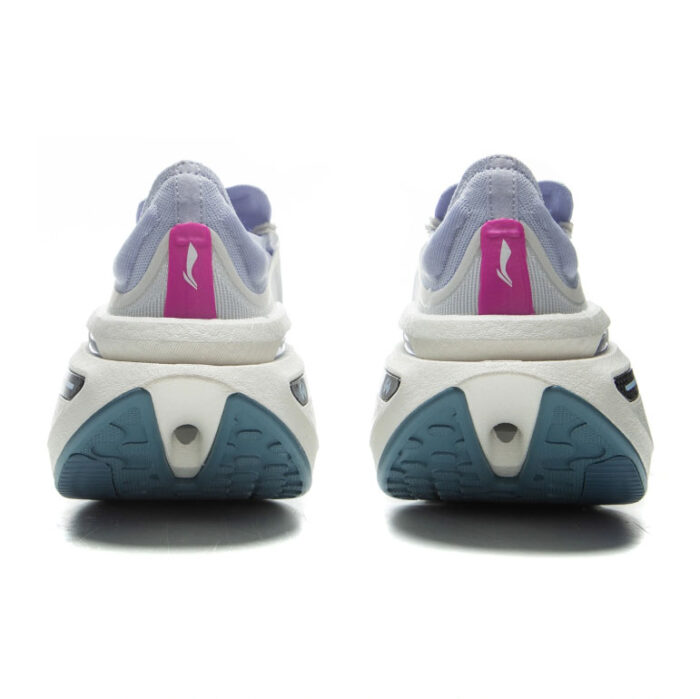 LiNing Runners Shadow 3 Pro Racing Fashion Sneakers in Champagne White/Light Twilight Blue - Image 3