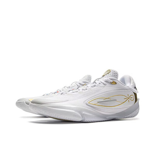 LiNing Way of Wade 808 5 Ultra- Dynasty D'Angelo Russell PE Basketball Shoes White/Gold.