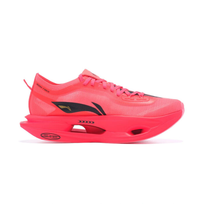 Imperial Palace x LiNing Challenger 5 Ultra Racing Shoes For Men Women Boys and Girls in Fluorescent Crystal Red - Image 2