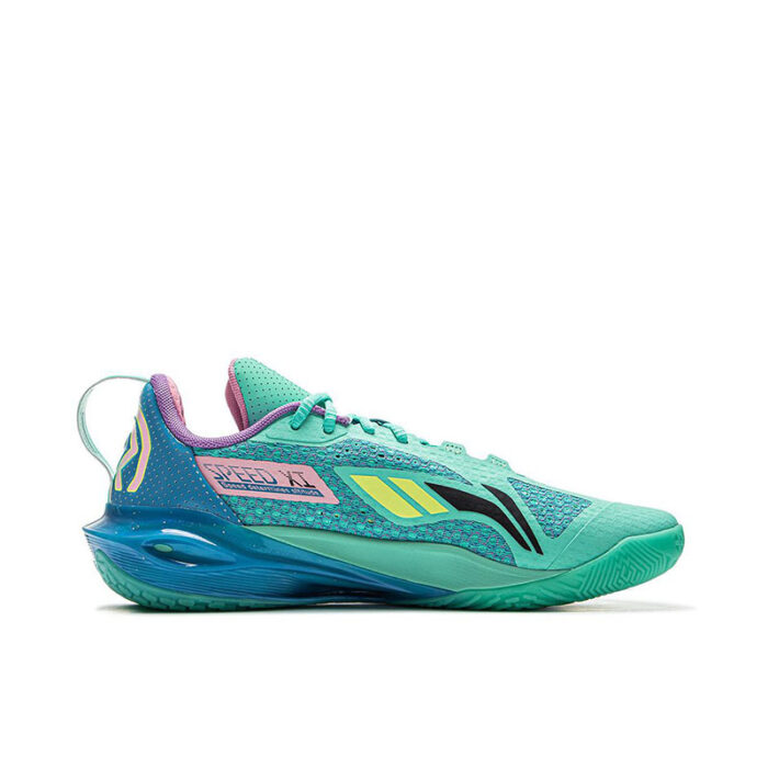 LiNing Speed 11 Low  Summer Double Boom Basketball Shoes in Parrot Green - Image 2