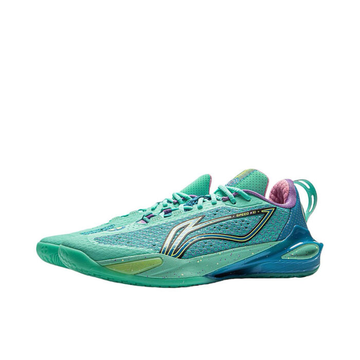 LiNing Speed 11 Low  Summer Double Boom Basketball Shoes in Parrot Green - Image 3