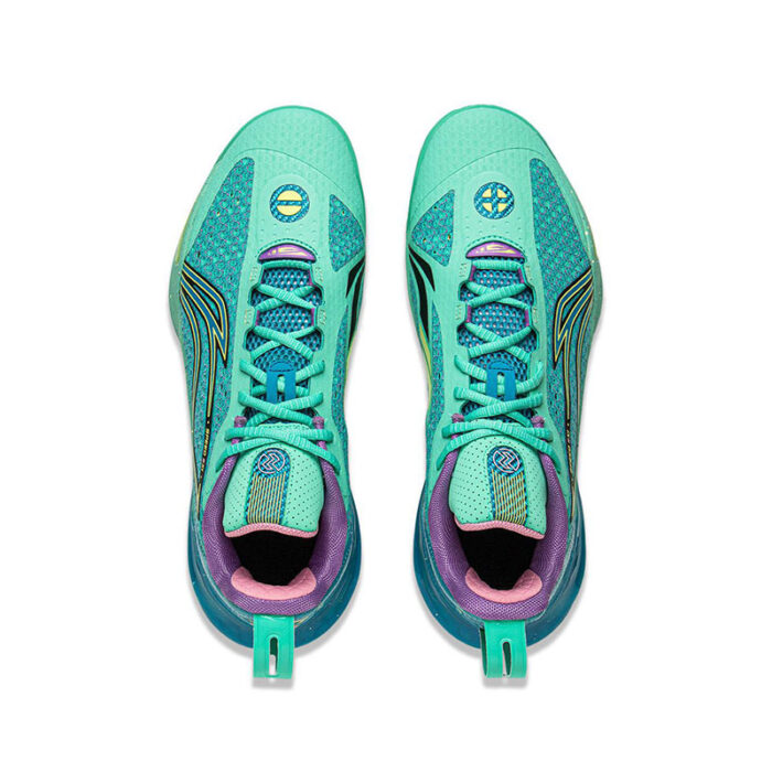 LiNing Speed 11 Low  Summer Double Boom Basketball Shoes in Parrot Green - Image 4